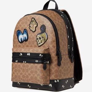 COACH X Disney DARK FAIRY TALE Patches Spooky Eyes Academy Signature Backpack